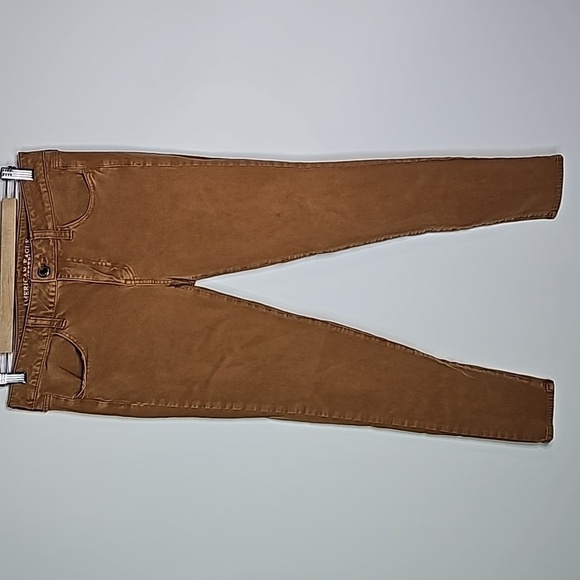 American Eagle tan size 8 360 super stretch jeggings - Picture 1 of 8